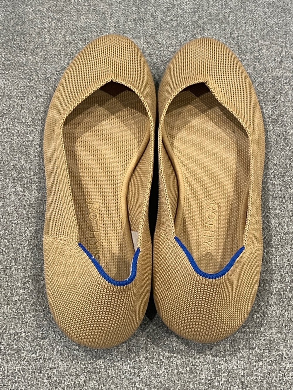 Rothy’s The Flat In Portabello Brown Ballet Shoes - Picture 3 of 4